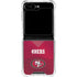 NFL San Francisco 49ers Team Jersey Galaxy Z Flip6 Clear Case