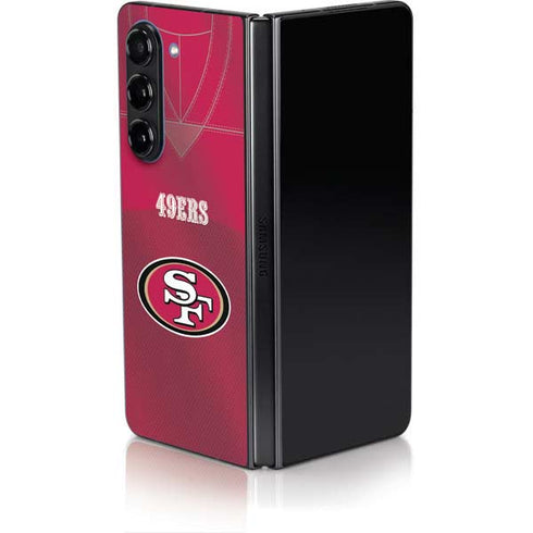 NFL San Francisco 49ers Team Jersey Galaxy Z Fold5 5G Skin