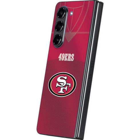 NFL San Francisco 49ers Team Jersey Galaxy Z Fold5 5G Skin