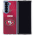 NFL San Francisco 49ers Team Jersey Galaxy Z Fold6 Clear Case