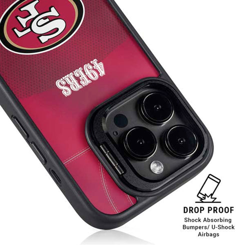 NFL San Francisco 49ers Team Jersey iPhone 14 Pro Kickstand Case