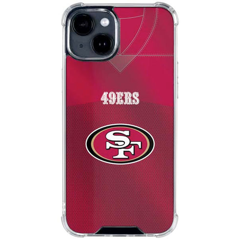 NFL San Francisco 49ers Team Jersey iPhone 15 Clear Case