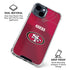 NFL San Francisco 49ers Team Jersey iPhone 15 Clear Case