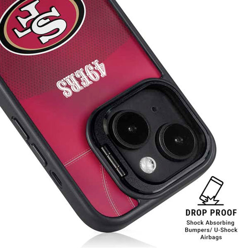 NFL San Francisco 49ers Team Jersey iPhone 15 Plus Kickstand Case