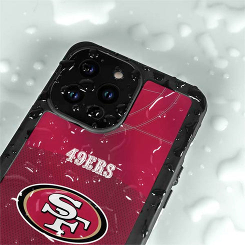 NFL San Francisco 49ers Team Jersey iPhone 15 Pro Waterproof Case