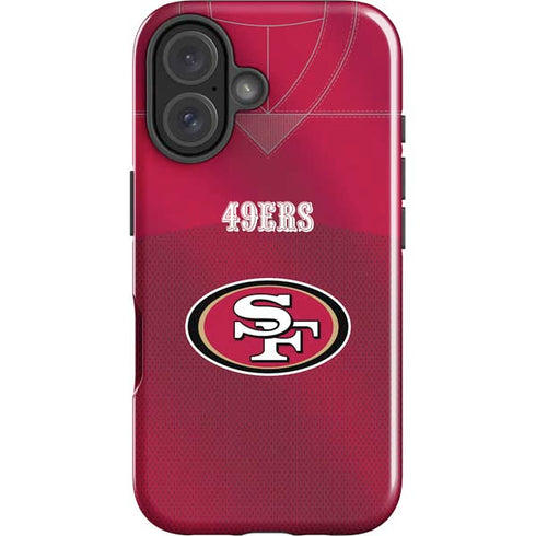 NFL San Francisco 49ers Team Jersey iPhone 16 Impact Case