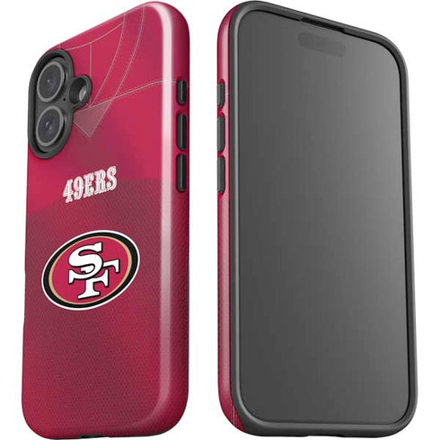NFL San Francisco 49ers Team Jersey iPhone 16 Impact Case