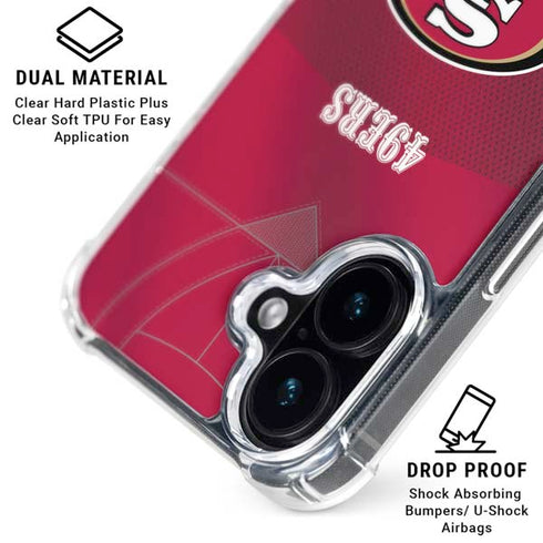 NFL San Francisco 49ers Team Jersey iPhone 16 MagSafe Case