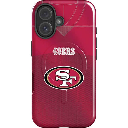 NFL San Francisco 49ers Team Jersey iPhone 16 Magsafe Impact Case