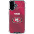 NFL San Francisco 49ers Team Jersey iPhone 16 Plus Clear Case