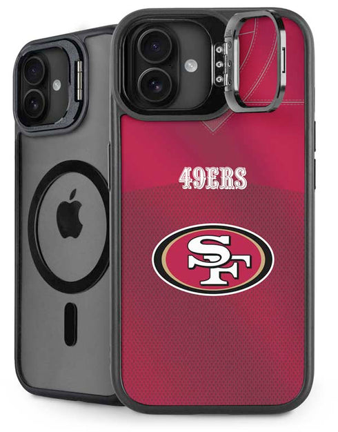 NFL San Francisco 49ers Team Jersey iPhone 16 Plus Kickstand Case