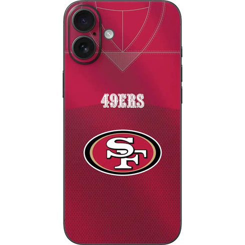 NFL San Francisco 49ers Team Jersey iPhone 16 Plus Skin