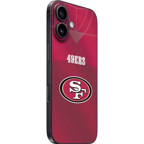 NFL San Francisco 49ers Team Jersey iPhone 16 Plus Skin