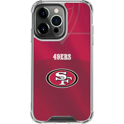 NFL San Francisco 49ers Team Jersey iPhone 16 Pro Clear Case
