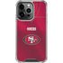 NFL San Francisco 49ers Team Jersey iPhone 16 Pro Clear Case