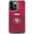 NFL San Francisco 49ers Team Jersey iPhone 16 Pro Max Clear Case