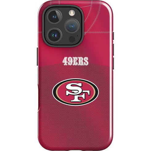 NFL San Francisco 49ers Team Jersey iPhone 16 Pro Max Impact Case