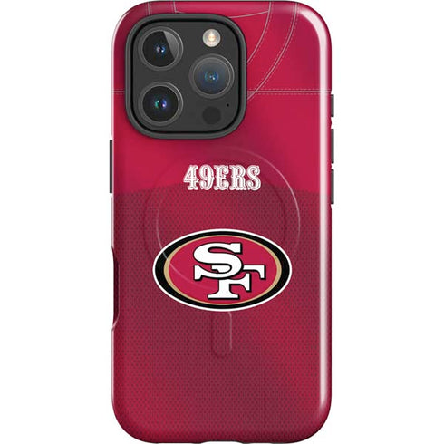 NFL San Francisco 49ers Team Jersey iPhone 16 Pro Max Magsafe Impact Case
