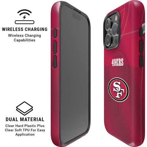 NFL San Francisco 49ers Team Jersey iPhone 16 Pro Max Magsafe Impact Case