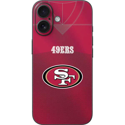 NFL San Francisco 49ers Team Jersey iPhone 16 Skin