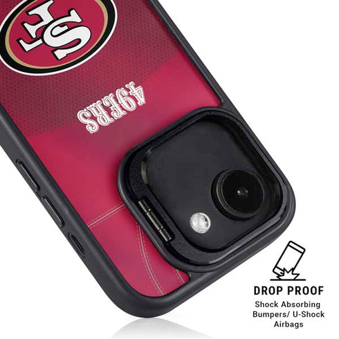 NFL San Francisco 49ers Team Jersey iPhone 16e Kickstand Case