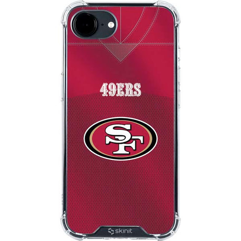 NFL San Francisco 49ers Team Jersey iPhone 16e Clear Case