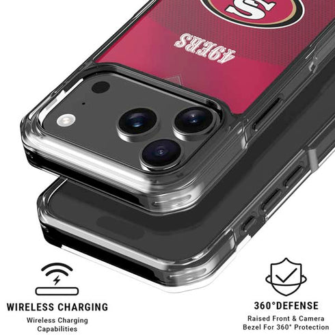 NFL San Francisco 49ers Team Jersey iPhone 18 Pro Clear Case