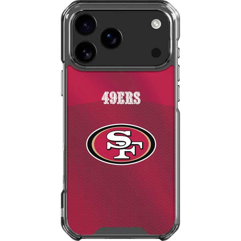 NFL San Francisco 49ers Team Jersey iPhone 18 Pro Max Clear Case