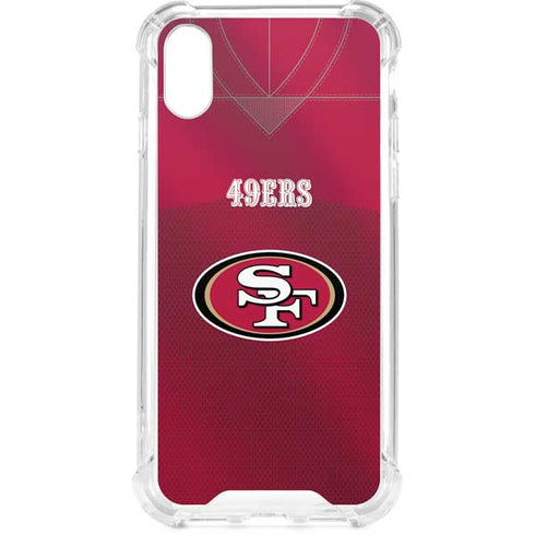 NFL San Francisco 49ers Team Jersey iPhone XS Clear Case