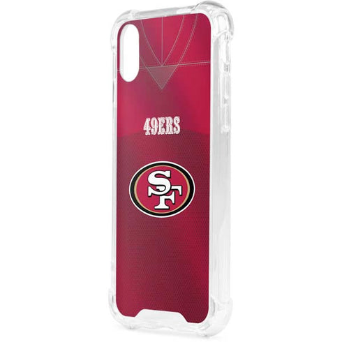 NFL San Francisco 49ers Team Jersey iPhone XS Clear Case