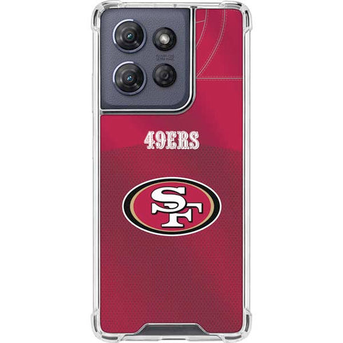 NFL San Francisco 49ers Team Jersey Moto G 5G (2025) Clear Case
