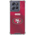 NFL San Francisco 49ers Team Jersey Moto G 5G (2025) Clear Case