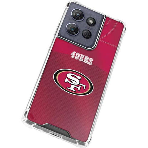 NFL San Francisco 49ers Team Jersey Moto G 5G (2025) Clear Case