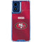 NFL San Francisco 49ers Team Jersey Moto G 5G (2024) Clear Case