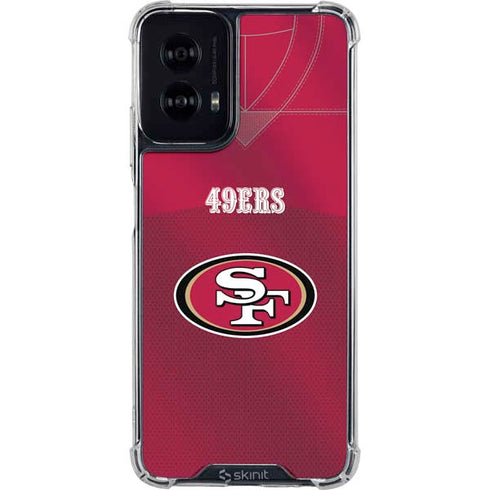 NFL San Francisco 49ers Team Jersey Moto G Power 5G (2024) Clear Case