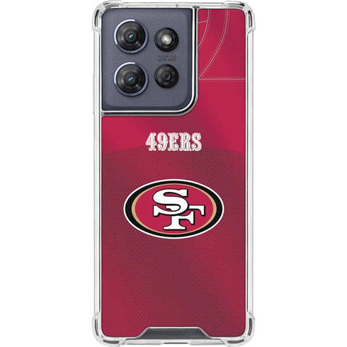 NFL San Francisco 49ers Team Jersey Moto G Power 5G (2025) Clear Case