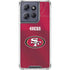 NFL San Francisco 49ers Team Jersey Moto G Power 5G (2025) Clear Case