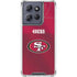 NFL San Francisco 49ers Team Jersey Moto G Stylus 5G (2025) Clear Case