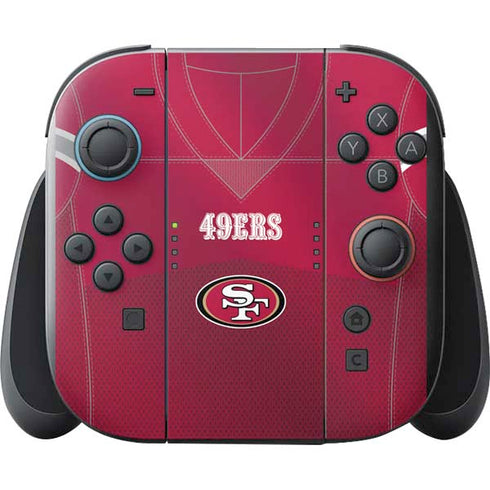 NFL San Francisco 49ers Team Jersey Nintendo Switch 2 (2025) with Joy-Con Skin
