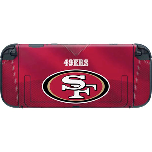 NFL San Francisco 49ers Team Jersey Nintendo Switch 2 (2025) with Joy-Con Skin