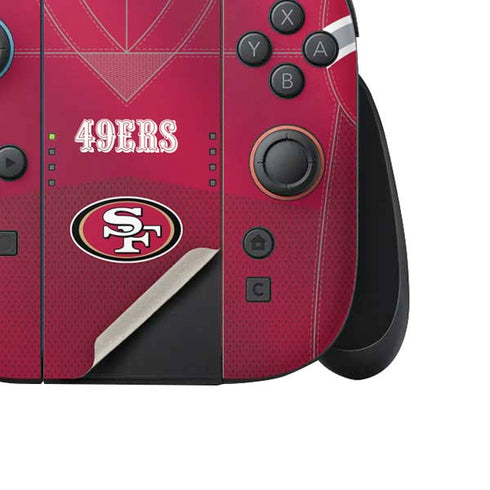 NFL San Francisco 49ers Team Jersey Nintendo Switch 2 (2025) Joy-Con Controller Skin