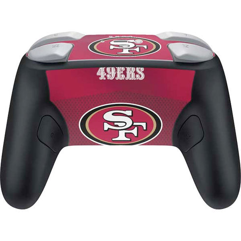 NFL San Francisco 49ers Team Jersey Nintendo Switch 2 (2025) Pro Controller Skin