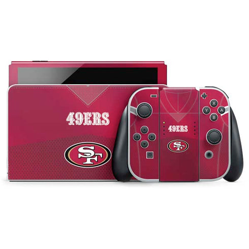 NFL San Francisco 49ers Team Jersey Nintendo Skins