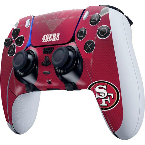 NFL San Francisco 49ers Team Jersey PS5 DualSense Edge Pro Controller Skin