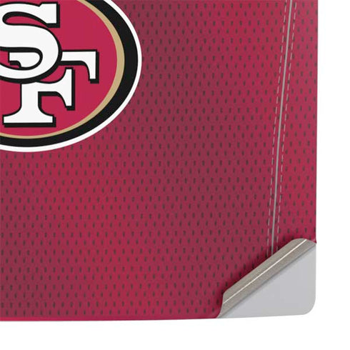 NFL San Francisco 49ers Team Jersey PS5 Pro Console Skin