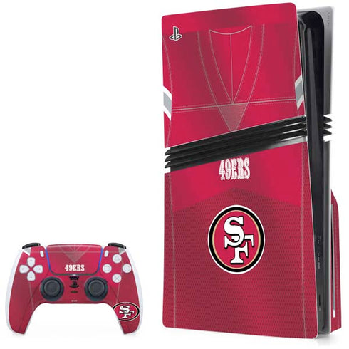 NFL San Francisco 49ers Team Jersey PS5 Pro Disk Bundle Skin