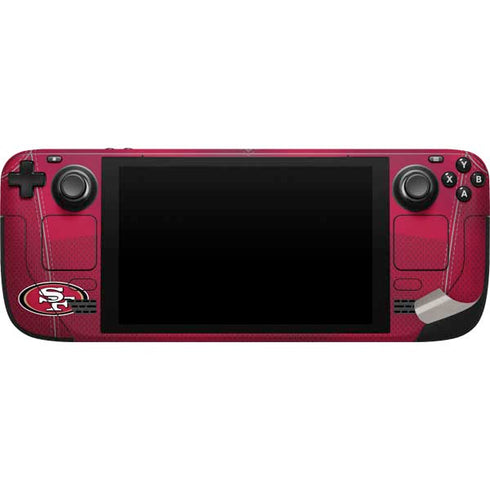 NFL San Francisco 49ers Team Jersey Steam Deck Handheld Gaming Computer Skin