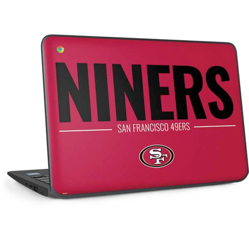 NFL San Francisco 49ers Team Motto HP Chromebook Skin
