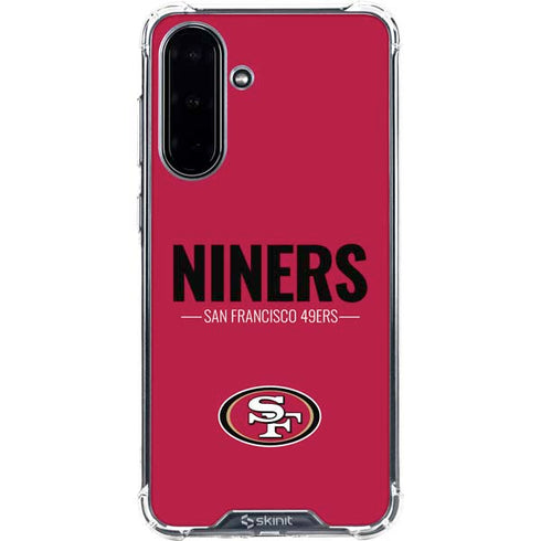 NFL San Francisco 49ers Team Motto Galaxy A36 5G Clear Case