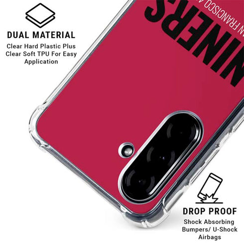 NFL San Francisco 49ers Team Motto Galaxy A36 5G Clear Case